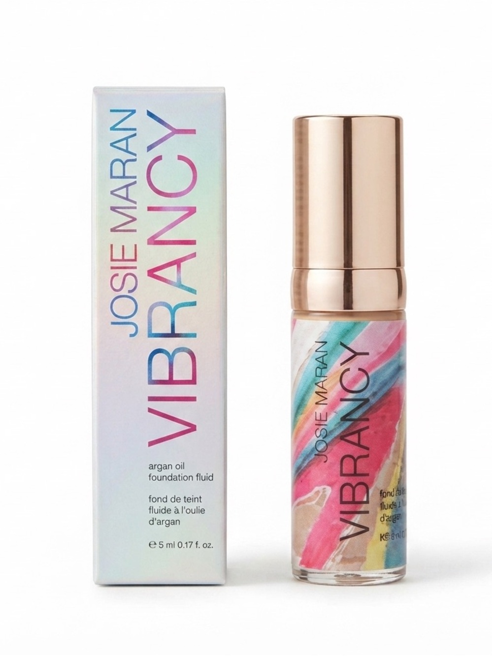 NIB Josie Maran Vibrancy Argan Oil Foundation Fluid Mini / Deluxe Sample Size
